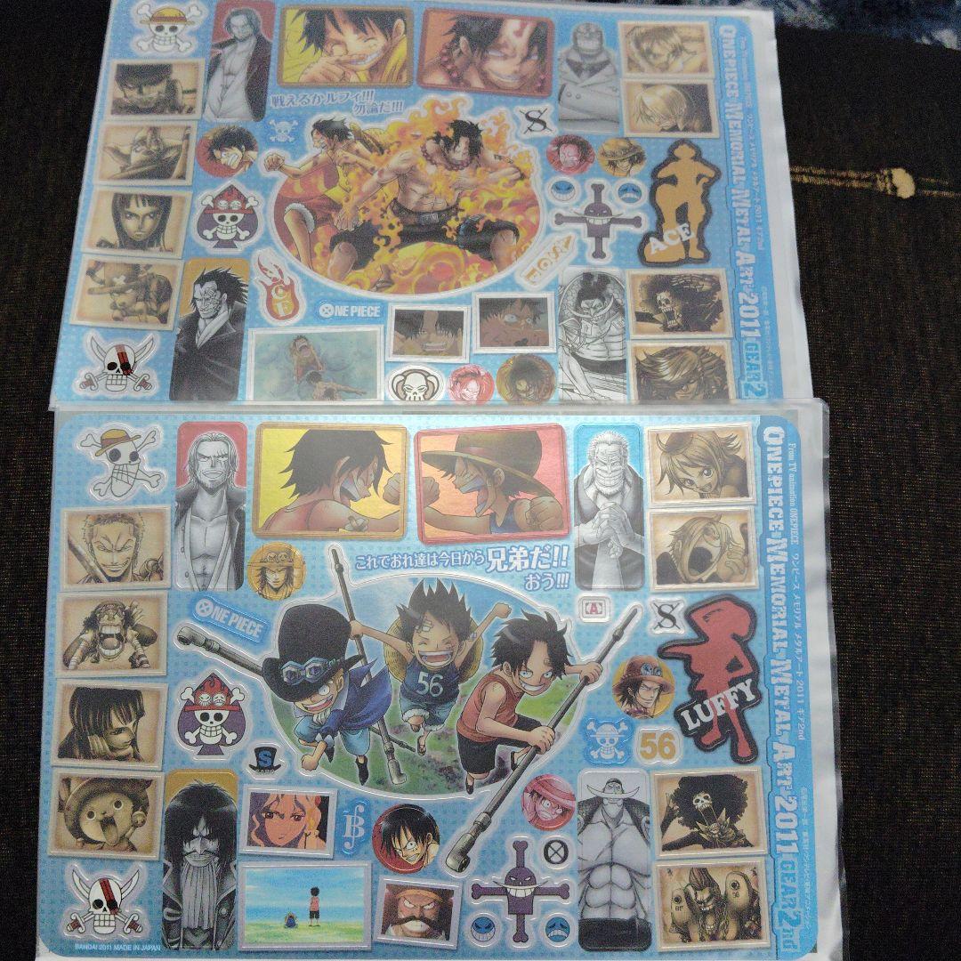 希少！ONE PIECE キャラクターシール 5枚セット 2011年