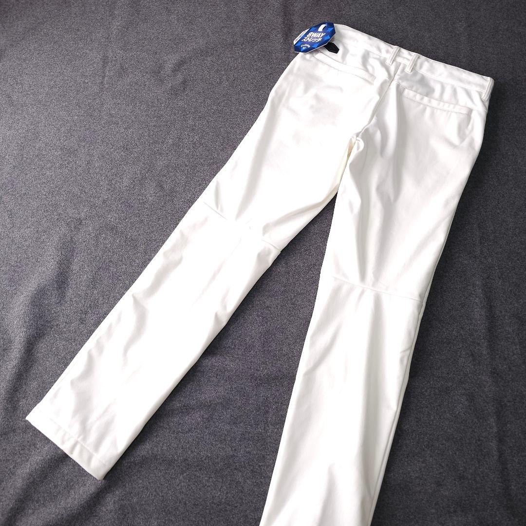 新品未使用 キャロウェイ 8WAYストレッチ 裏起毛 防風ゴルフパンツ 白 M