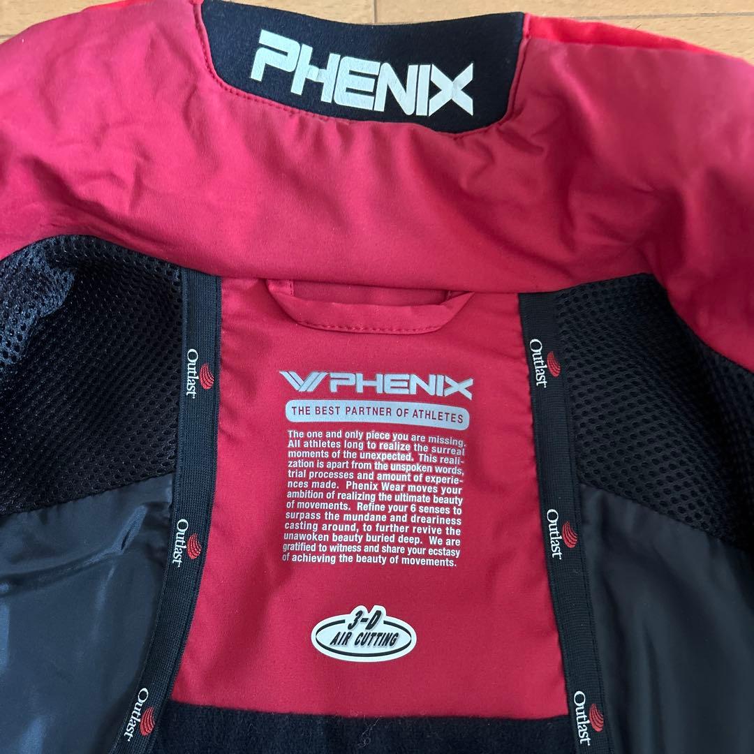 PHENIX 赤色 スキーウェア XLサイズ