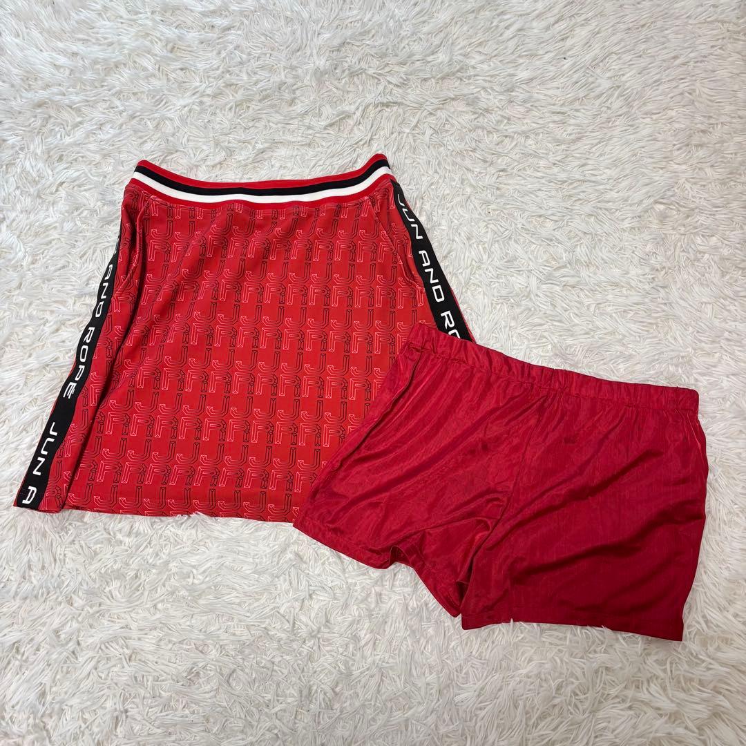 Jun&rope セットアップ 赤 ブルゾン スカート トラックジャケット