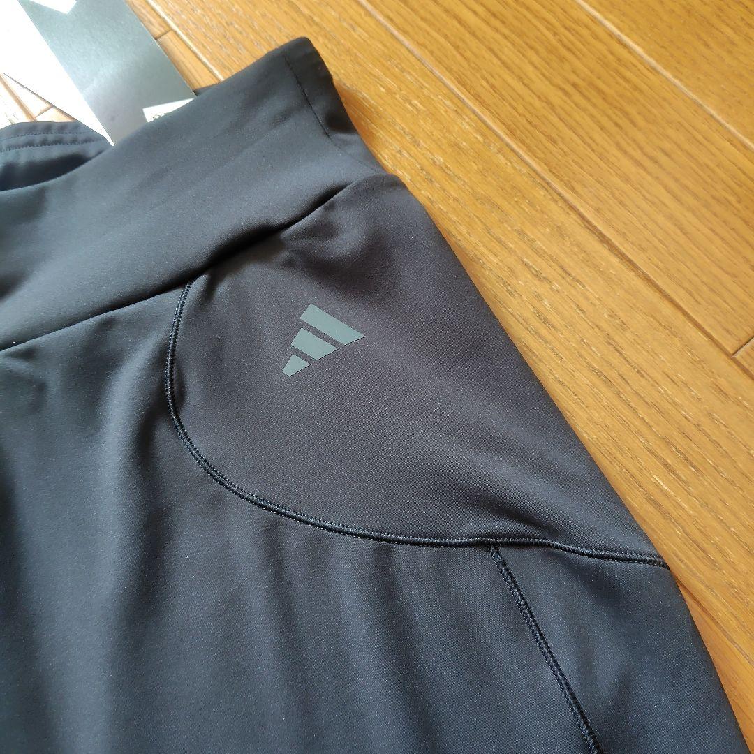 新品タグ付☆adidas 黒 フィットネス　パンツ Lサイズ ポケット付