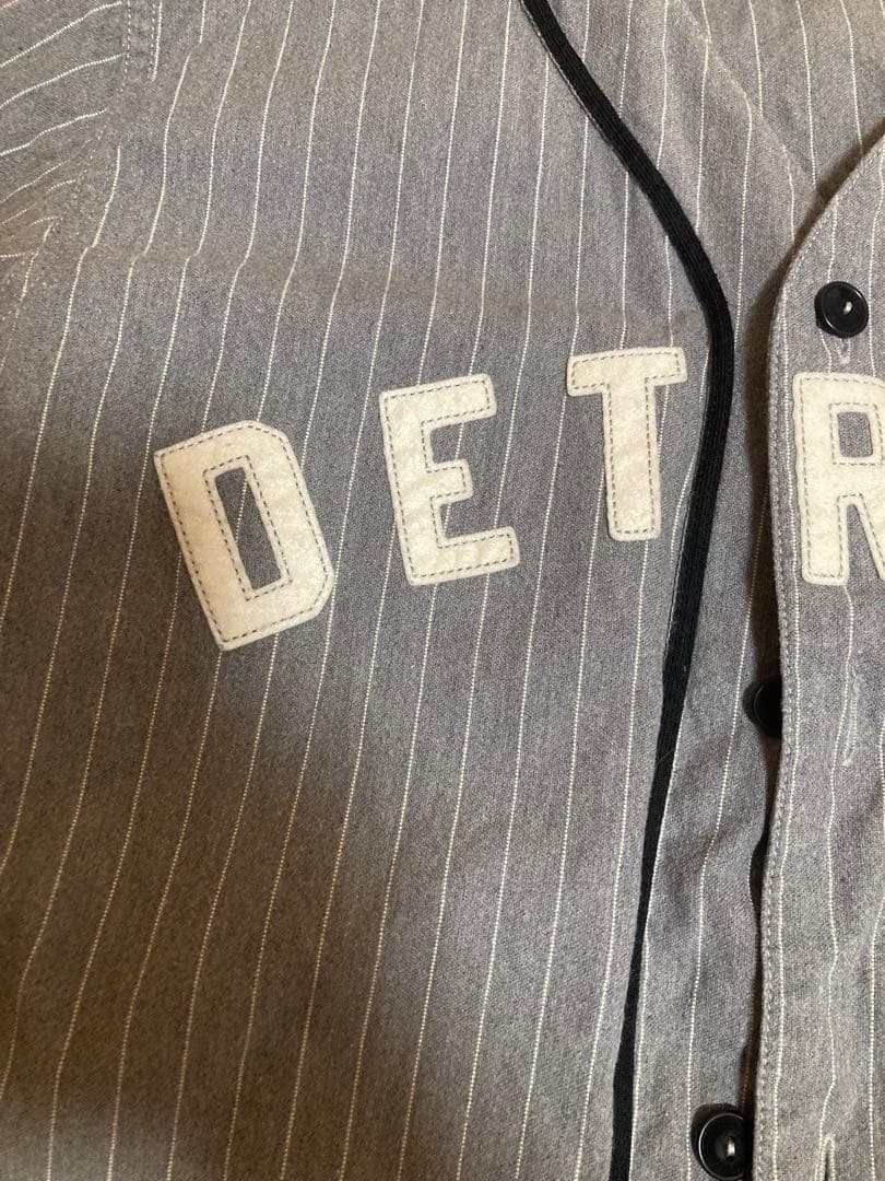 PHERROW'S DETROIT ストライプシャツ　ベースボールシャツ