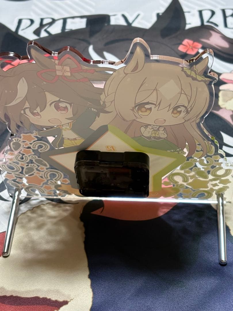 ウマ娘ぷちちょこ置時計キタサンブラック&サトノダイヤモンド美品