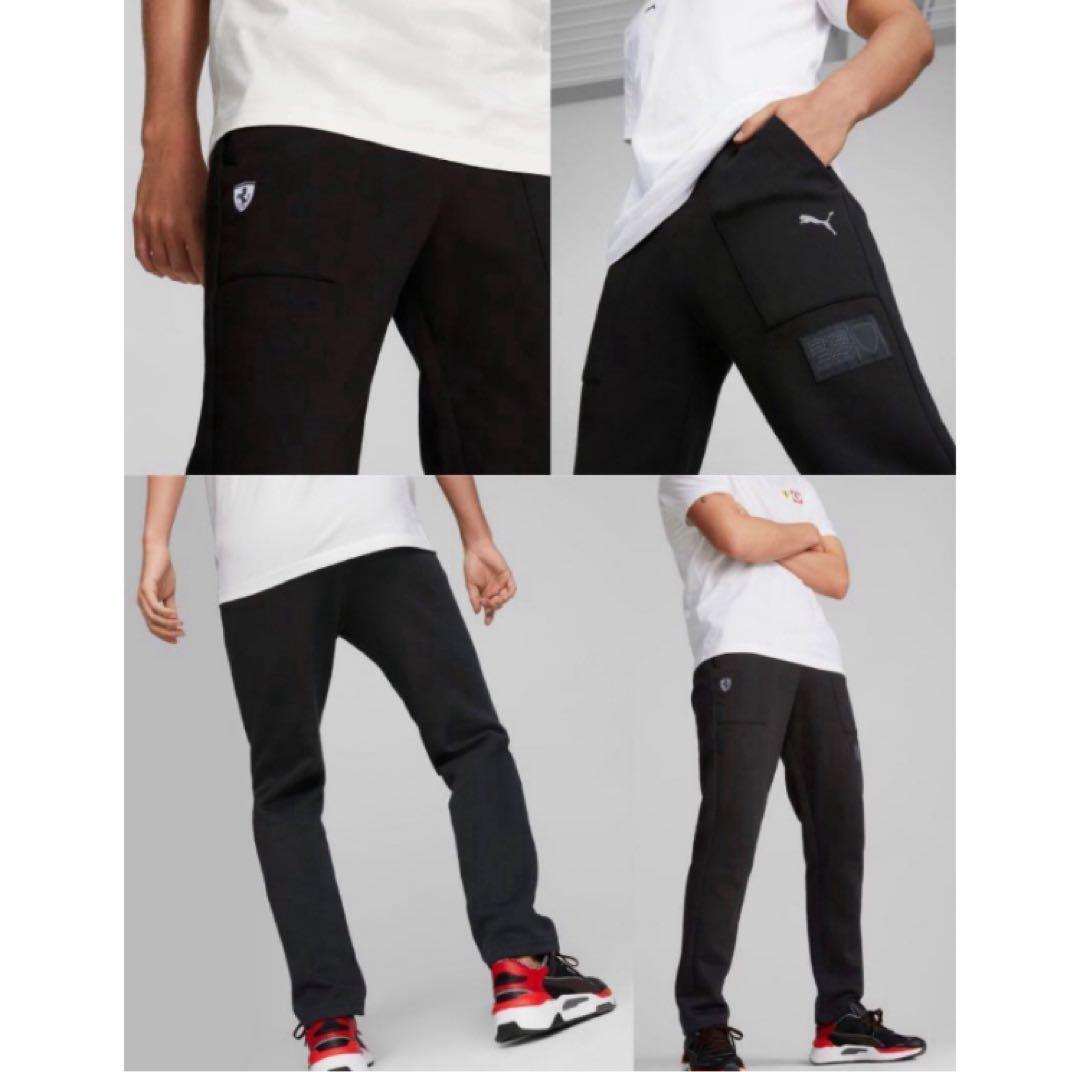 送料無料 新品 PUMA×FERRARI セットアップXL(USサイズL) 黒