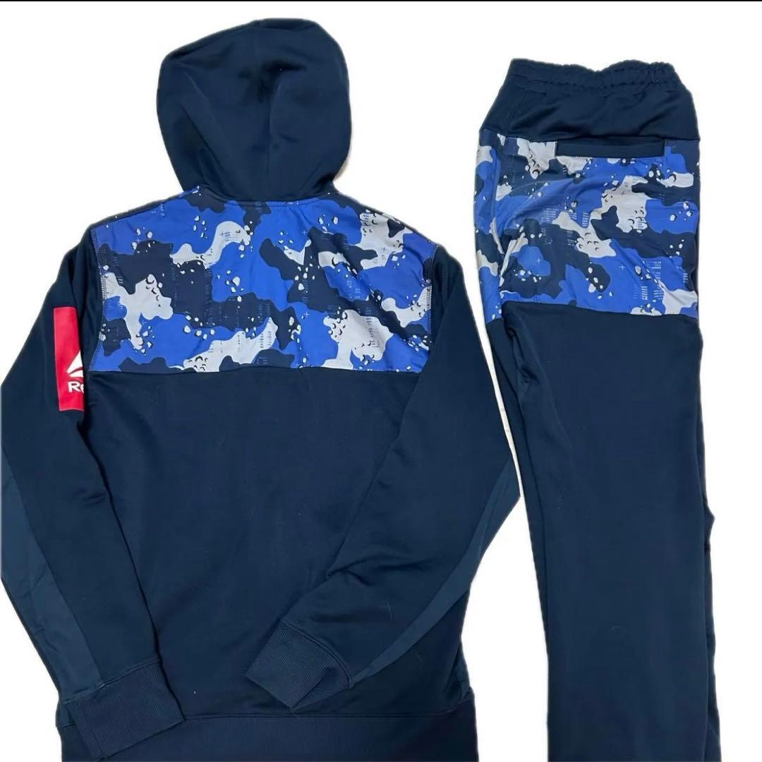 Reebok ジャージ上下セット ネイビー/カモフラージュ
