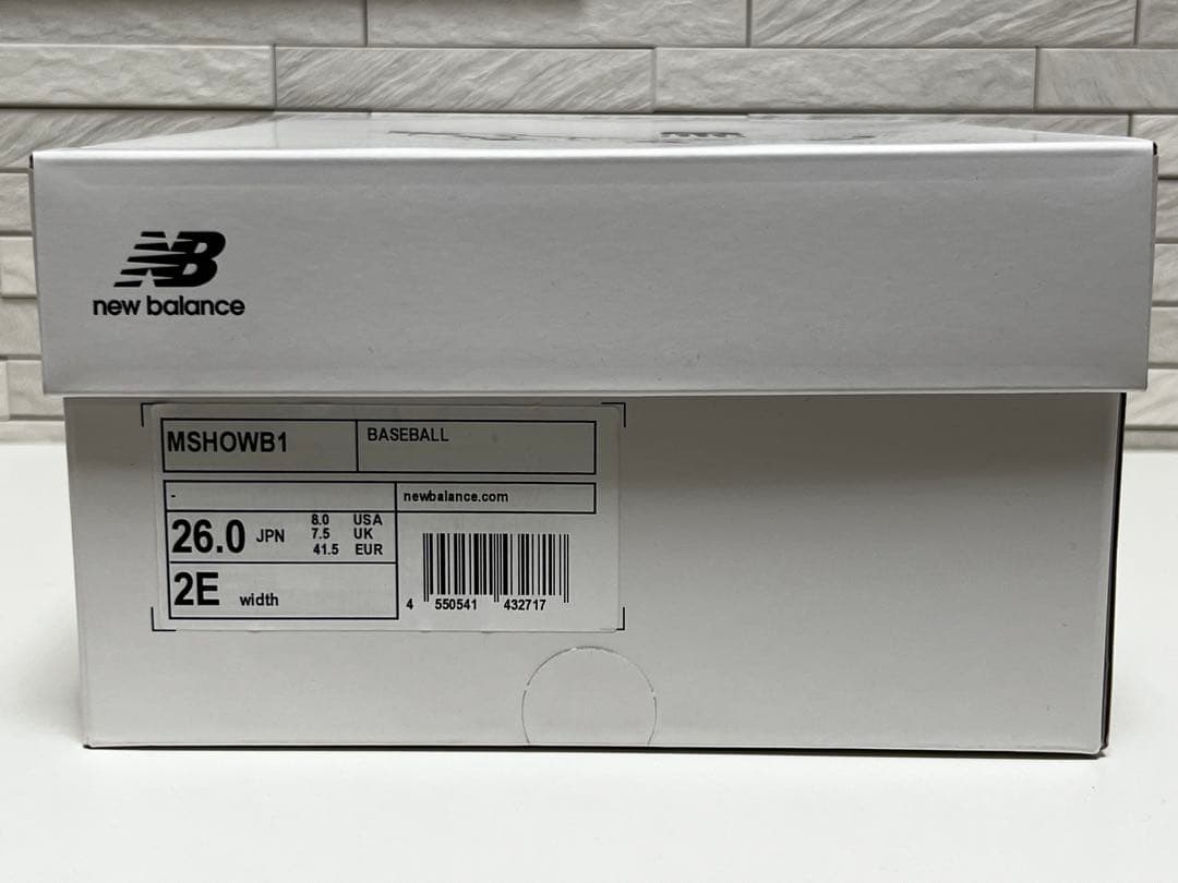 New Balance MSHOWB1 26.0cm スパイク 大谷モデル 新品