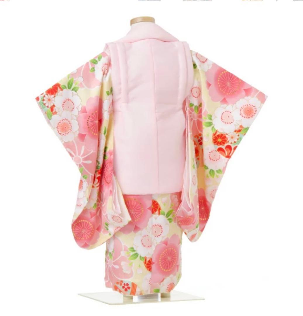 京都花ひめ　七五三用　ピンク系 花柄着物　1回使用