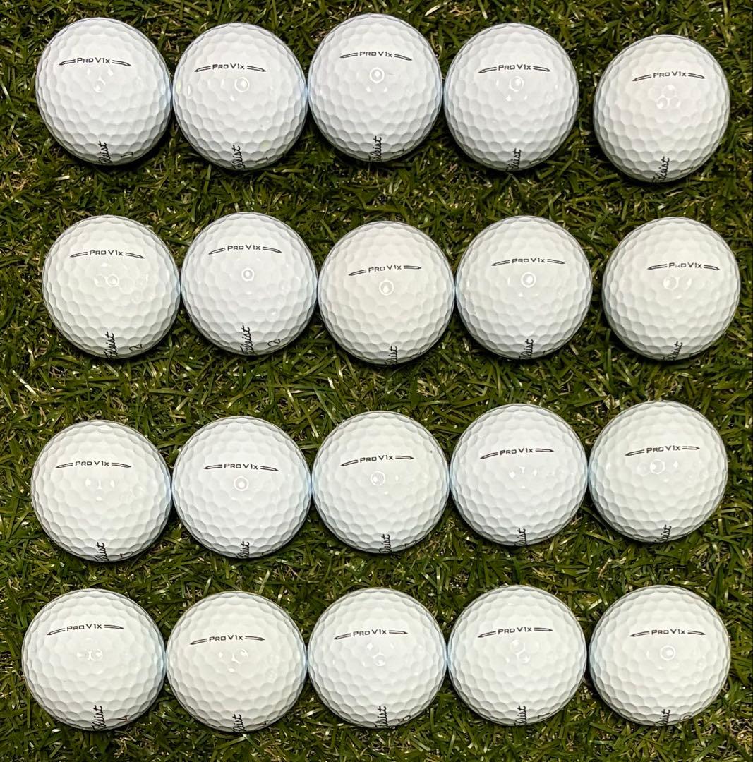 値下げ！473★S・Aランク★タイトリスト ProV1x ホワイト 20球