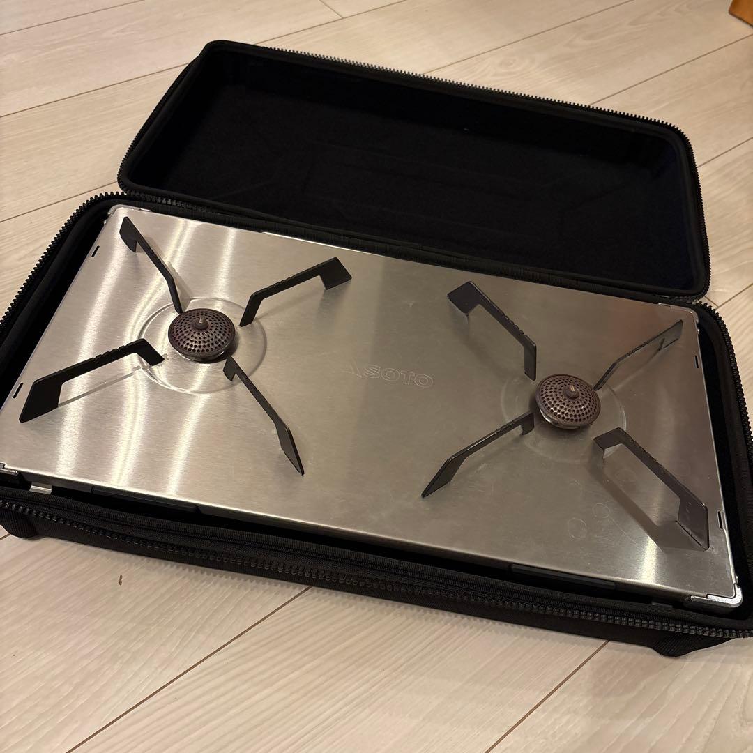 使用少 SOTO GRID ST-526 専用ハードケース テーブル付 美品