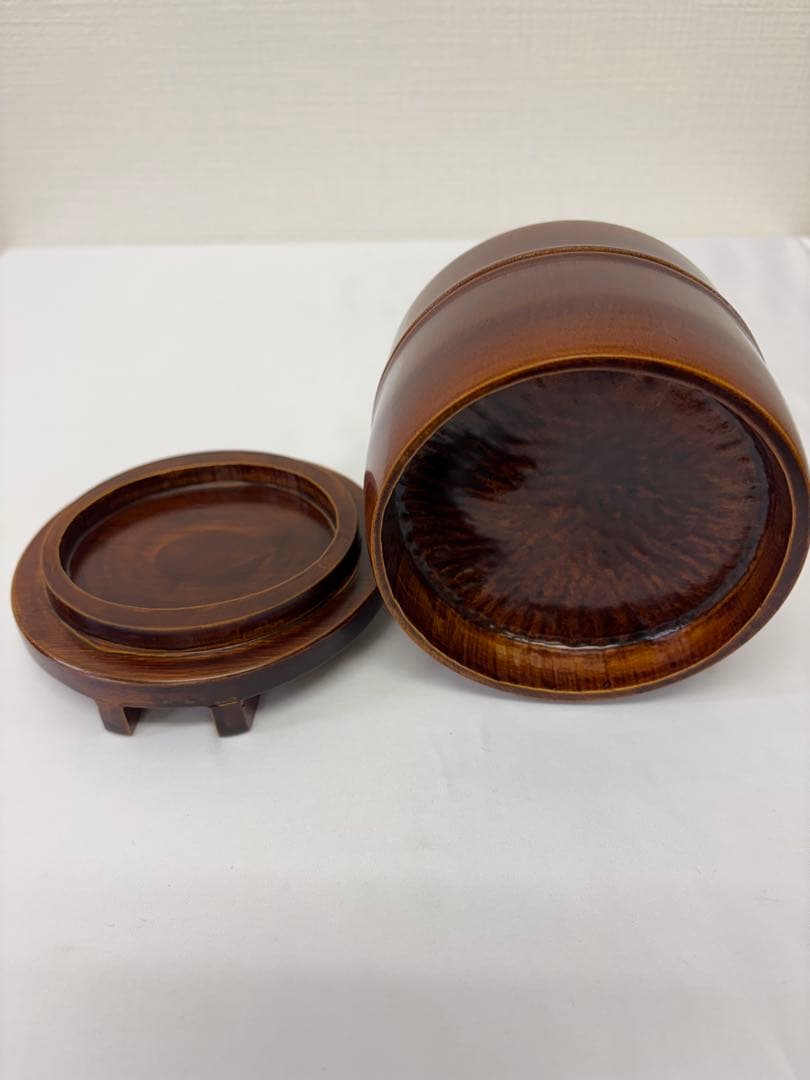 山中漆器　竹桶　ちらし
