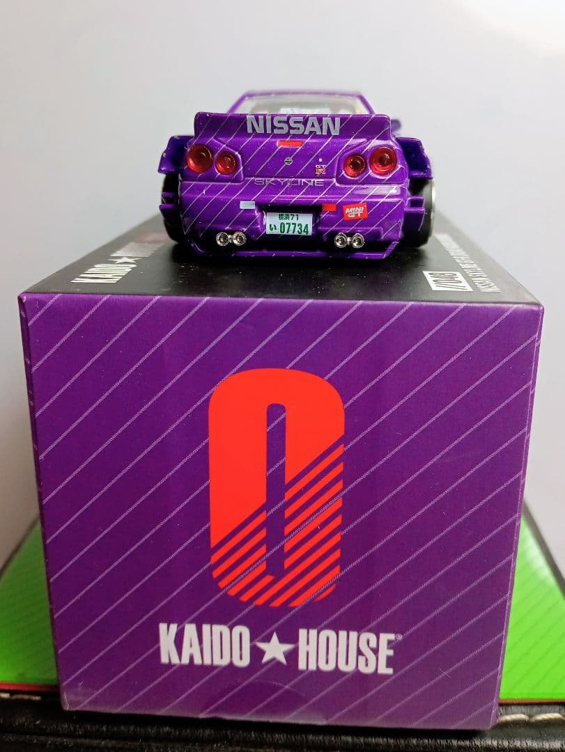 MINIGT KAIDOHOUSE1/64ニッサンスカイラインGT‐R(R34）