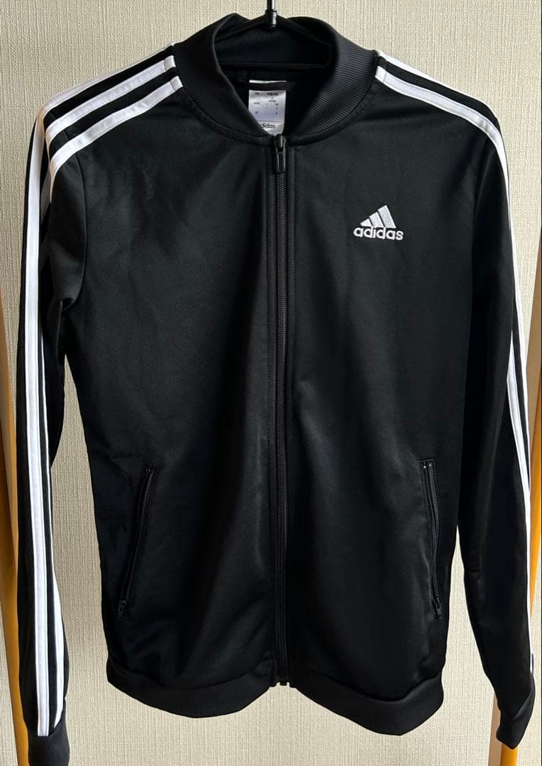 adidas ブラック ジャージジャケット M