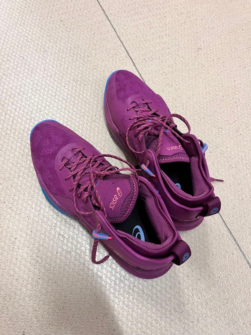 ASICS バスケットボールシューズ パープル