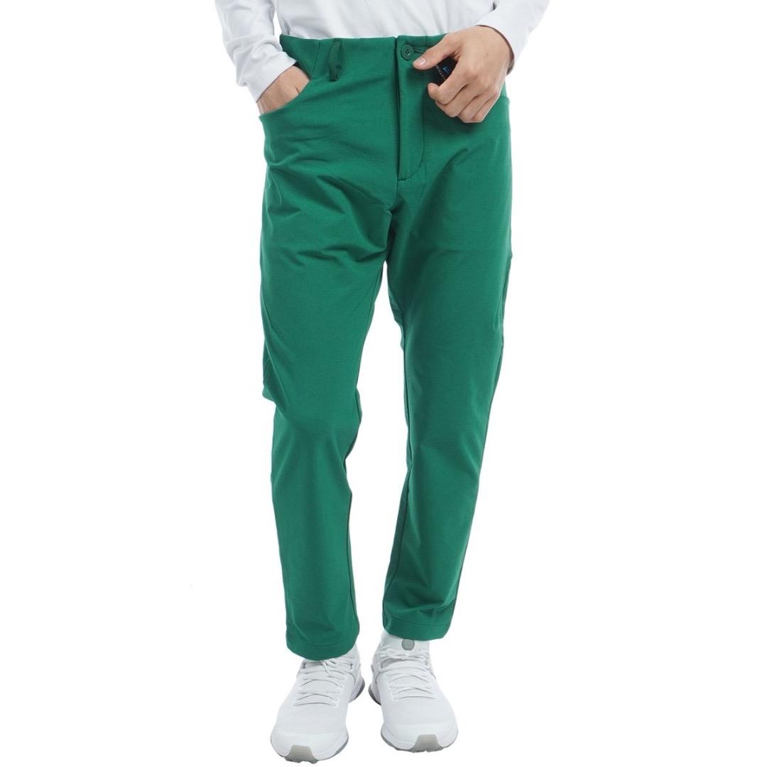 【100】秋冬 定価17,600円 アディダス ゴルフ 防風 アンクルパンツ 緑