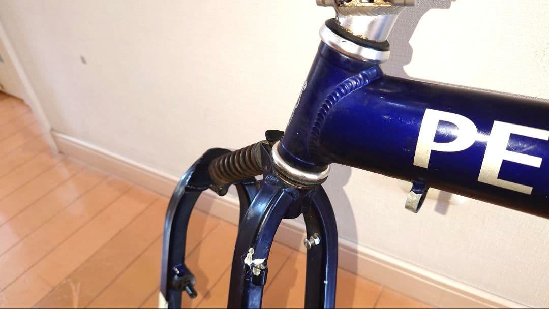 PEUGEOT 折りたたみ自転車 フレーム ネイビー 部品取り