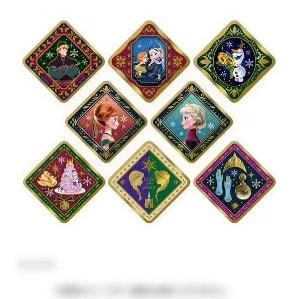 【新品未開封】 パズル 大切な思い出 アナと雪の女王と金バッジ 3個セット