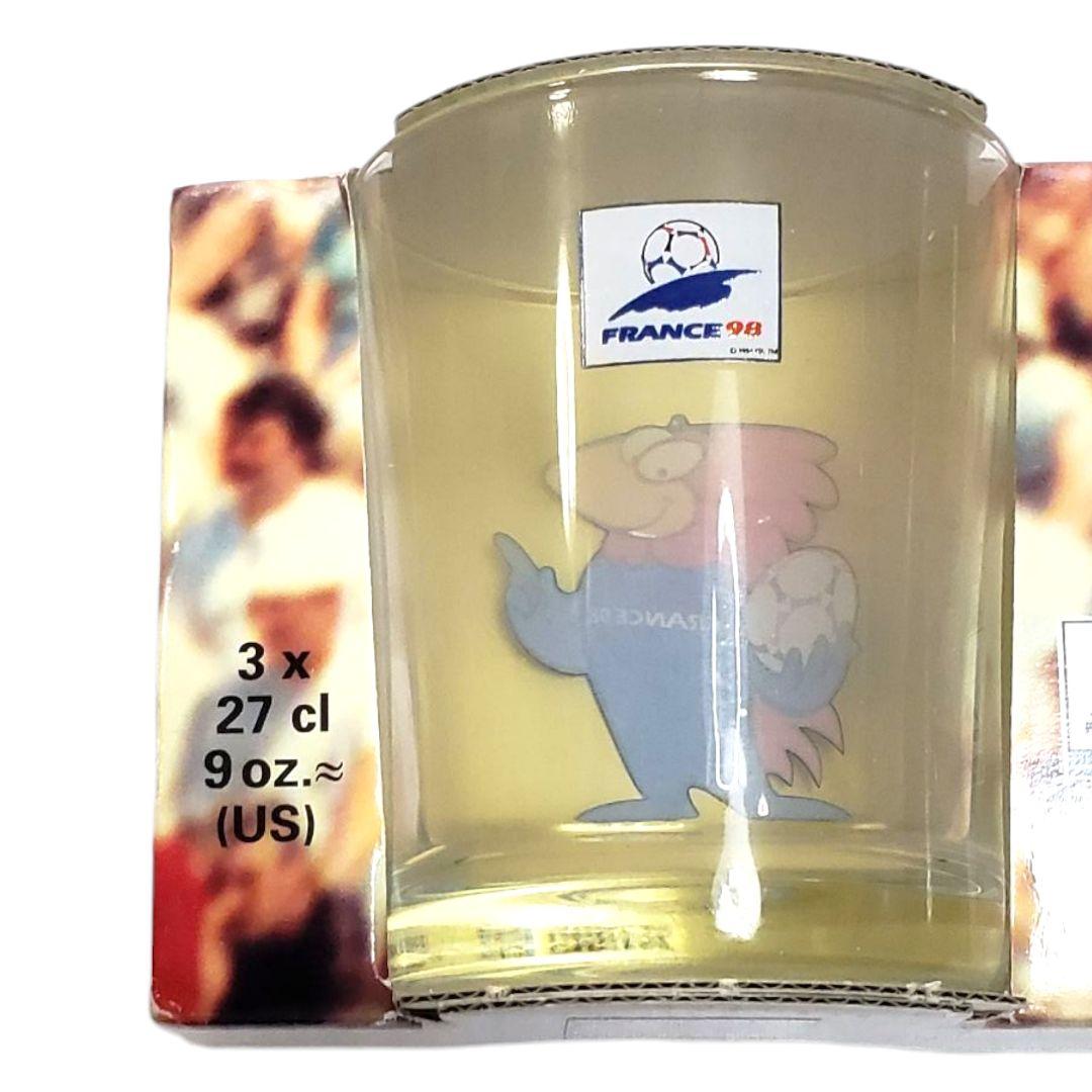 フランスワールドカップ　1998　未使用　©入り　luminarc　9ozグラス