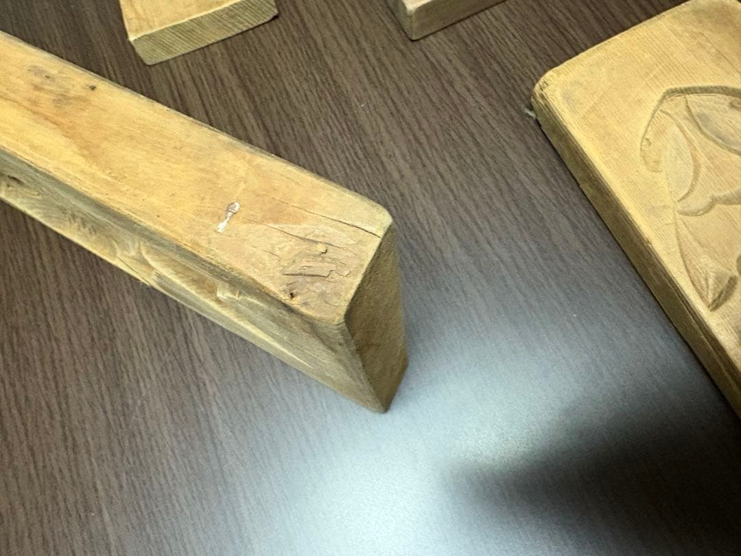 落雁　型　和菓子製菓用木製型 5個セット