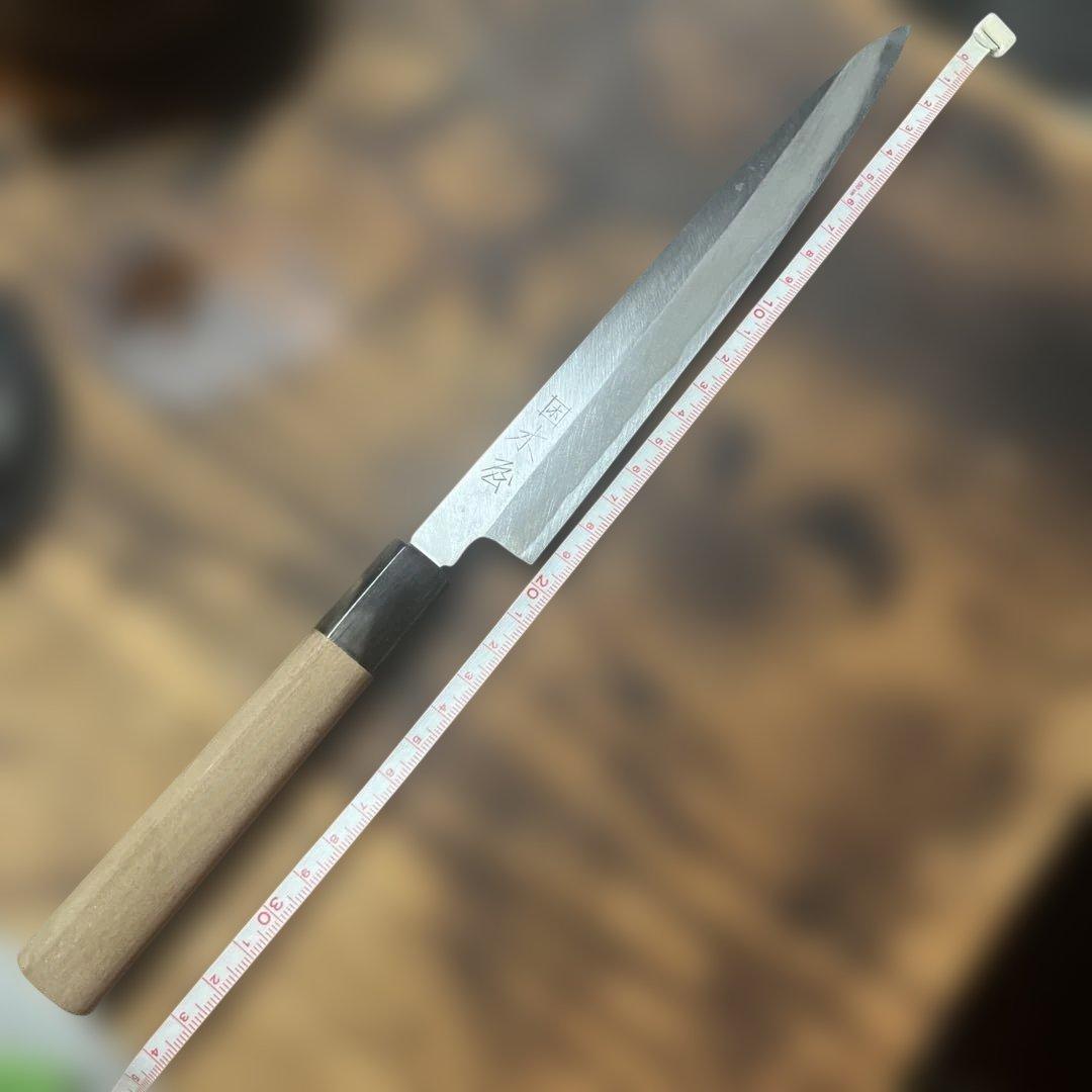 木屋　柳刃包丁 木製ハンドル 鋼製