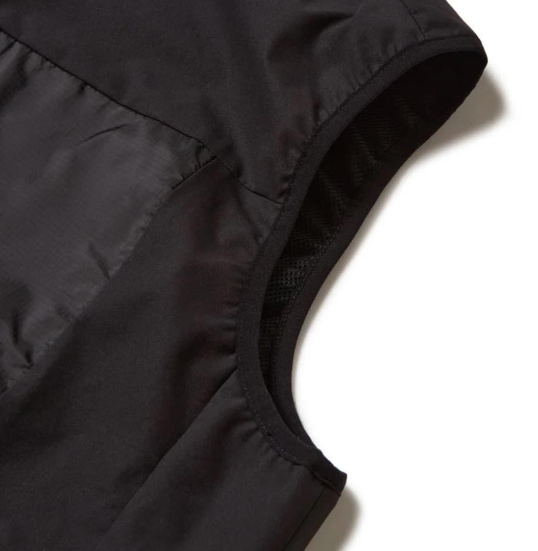 【ニューエラ ゴルフ】ウーブン ナイロン フルジップ ベスト ブラック M