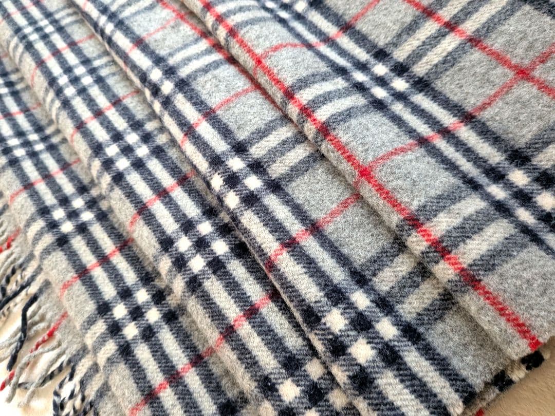 バーバリー　ブランケット ノバチェック　アウトドア　WOOL100%　即日発送