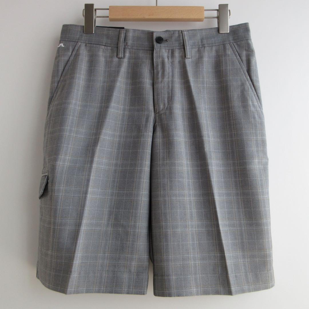 新品 J.LINDEBERG ジェイリンドバーグ チェック ハーフパンツ