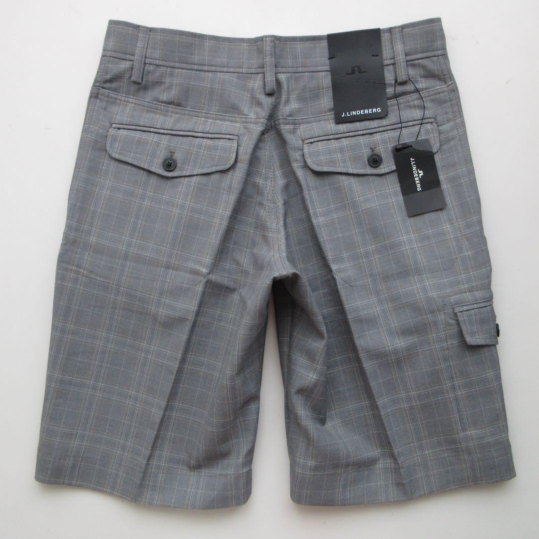 新品 J.LINDEBERG ジェイリンドバーグ チェック ハーフパンツ