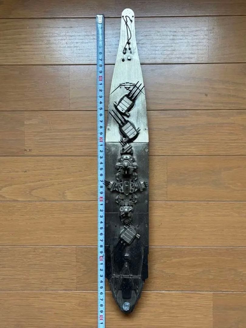 【大型47cm・655g】戦艦大和 金属製模型 完成品 艦船模型 訳あり