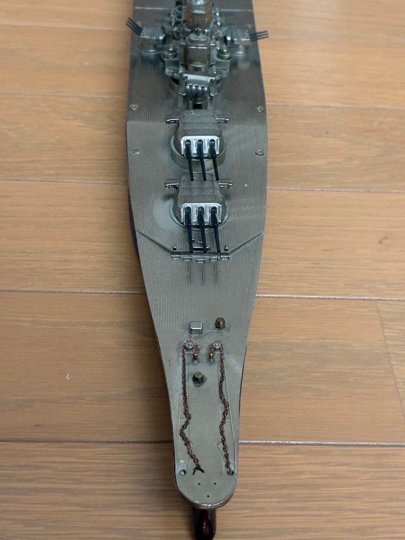 【大型47cm・655g】戦艦大和 金属製模型 完成品 艦船模型 訳あり
