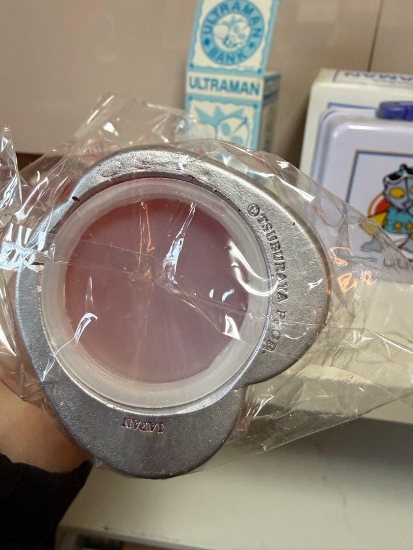 昭和レトロ 大和銀行 ウルトラマン カネゴン ソフビ貯金箱 箱付 非売品
