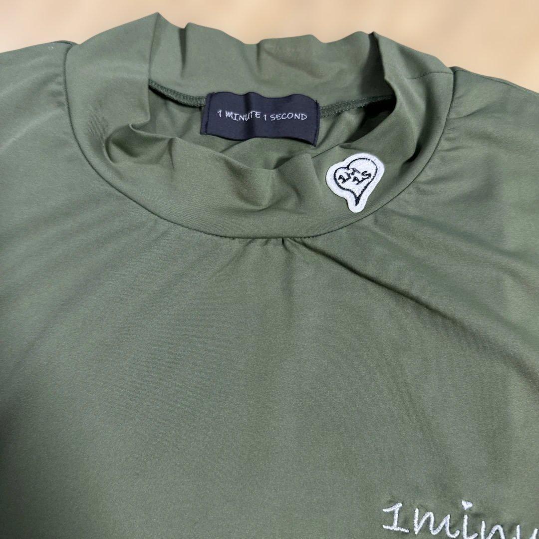 1minute1secondモックネックTシャツ(1M25N160)