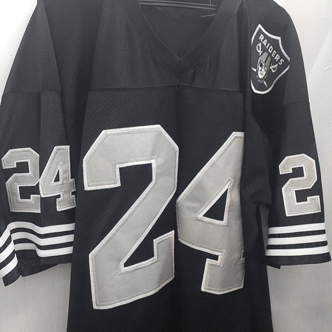 NFL　RAIDERS C. WOODSON 24番シャツ 黒