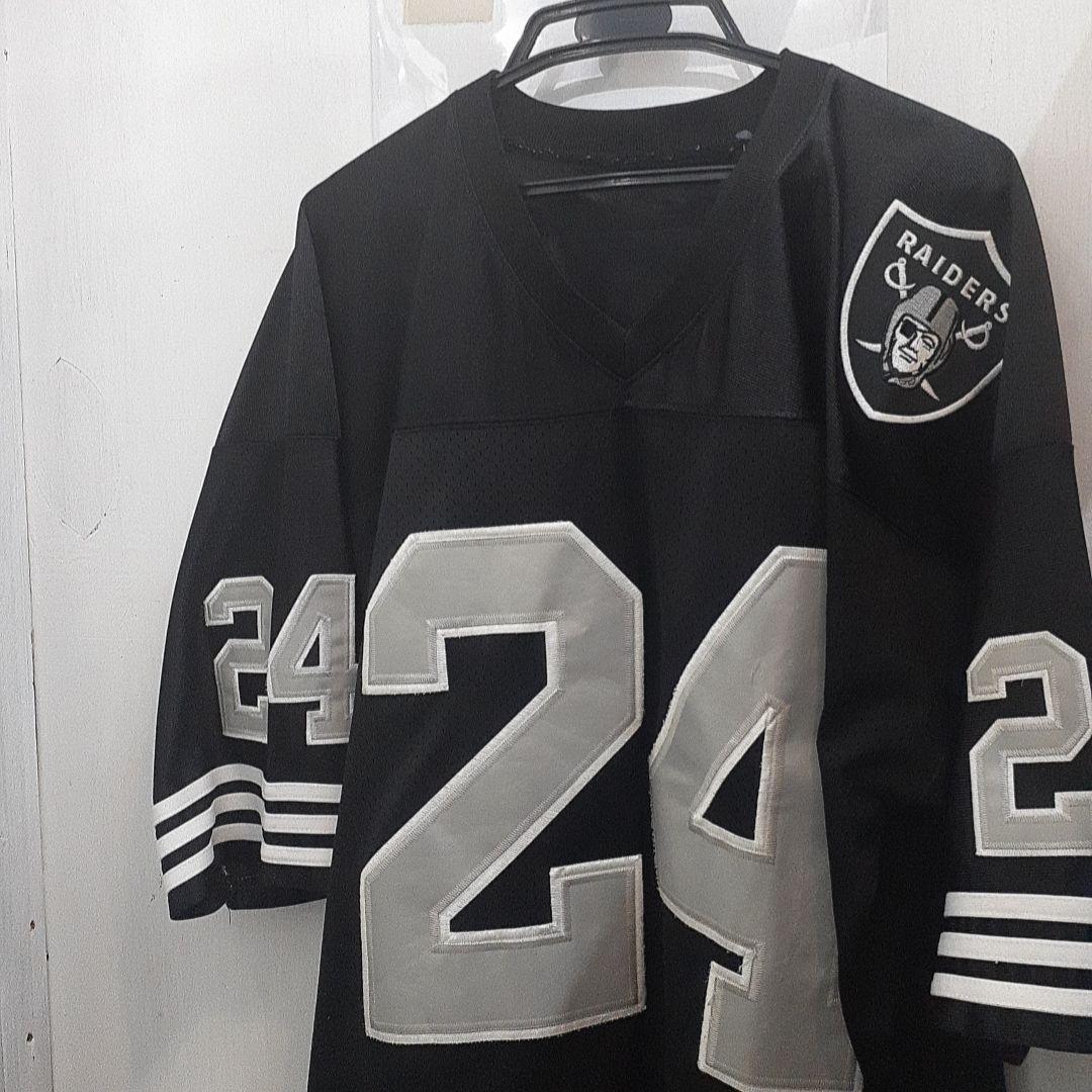 NFL　RAIDERS C. WOODSON 24番シャツ 黒