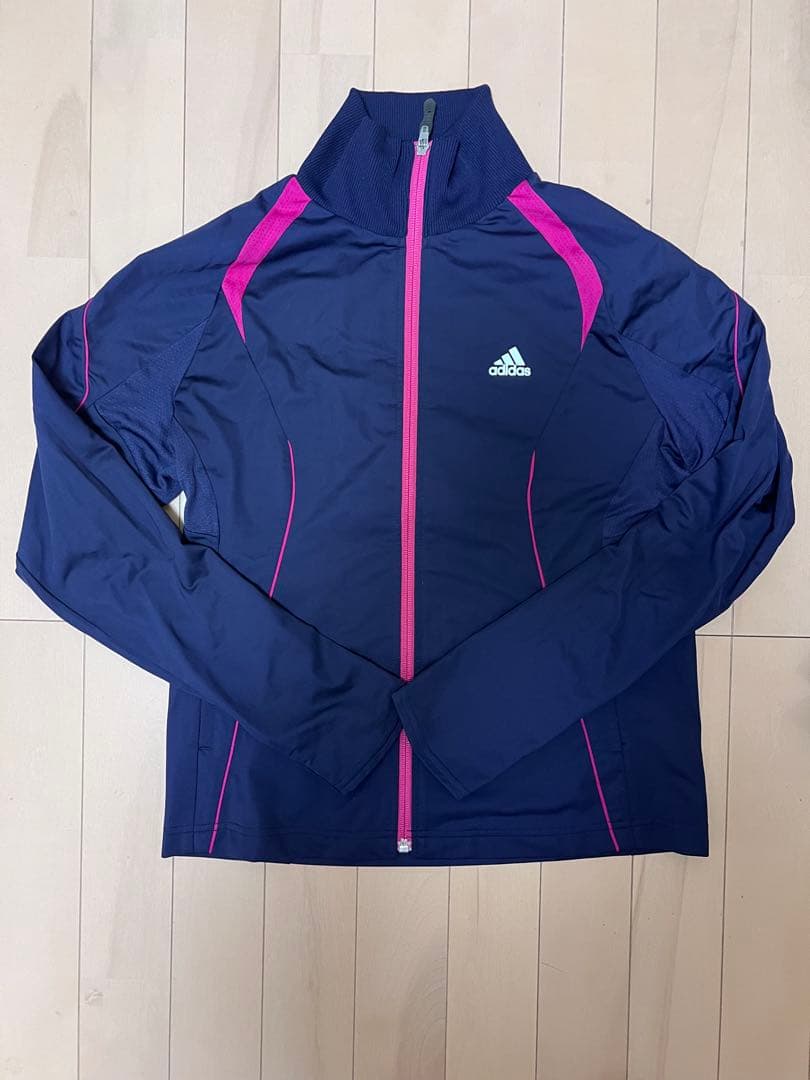 【美品】adidasジャージ上下＋ハーフパンツ セット ネイビー×ピンク M