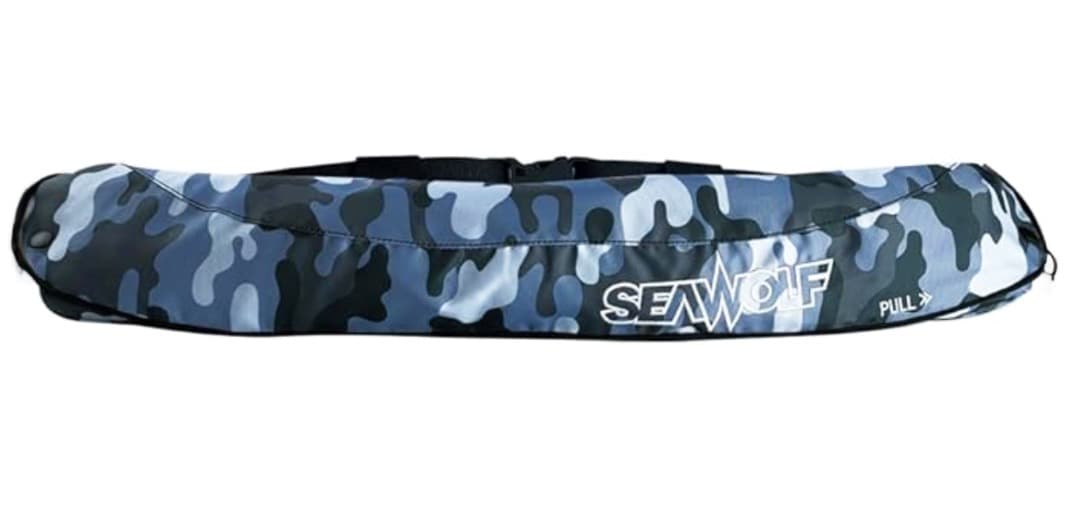 SW-J-F06 SEAWOLFライフジャケット 桜マーク タイプA グレーカモ