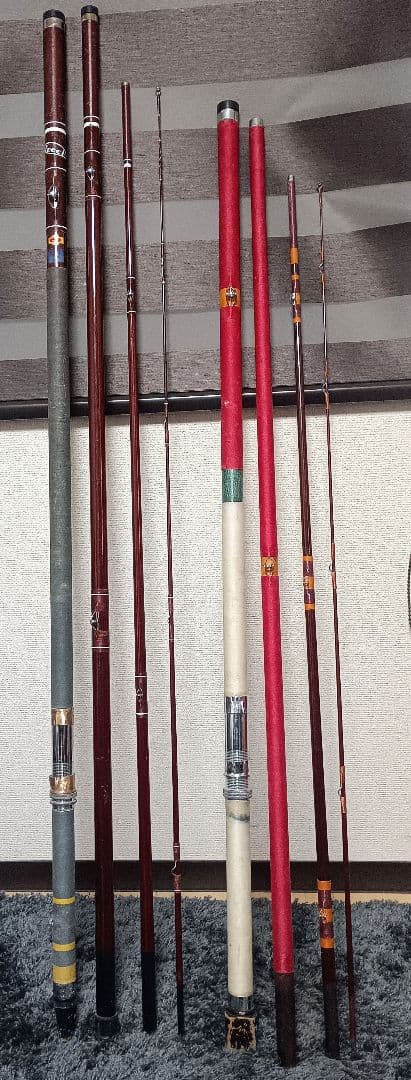 4本継ぎ底物竿まとめて2本！訳あり