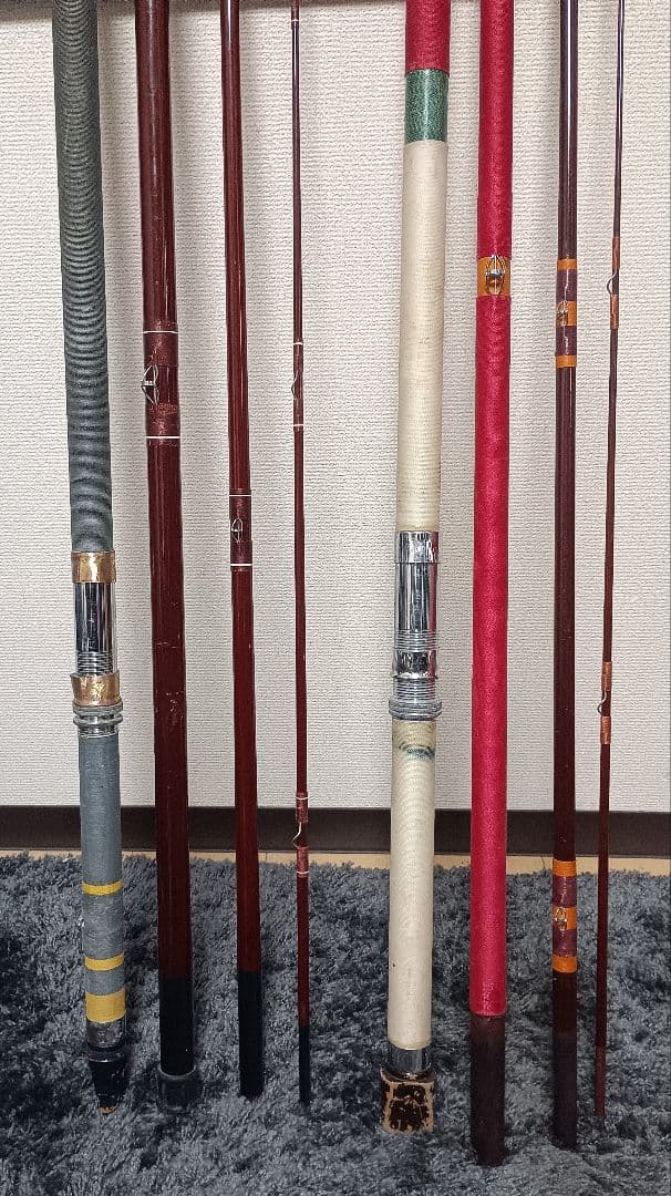 4本継ぎ底物竿まとめて2本！訳あり