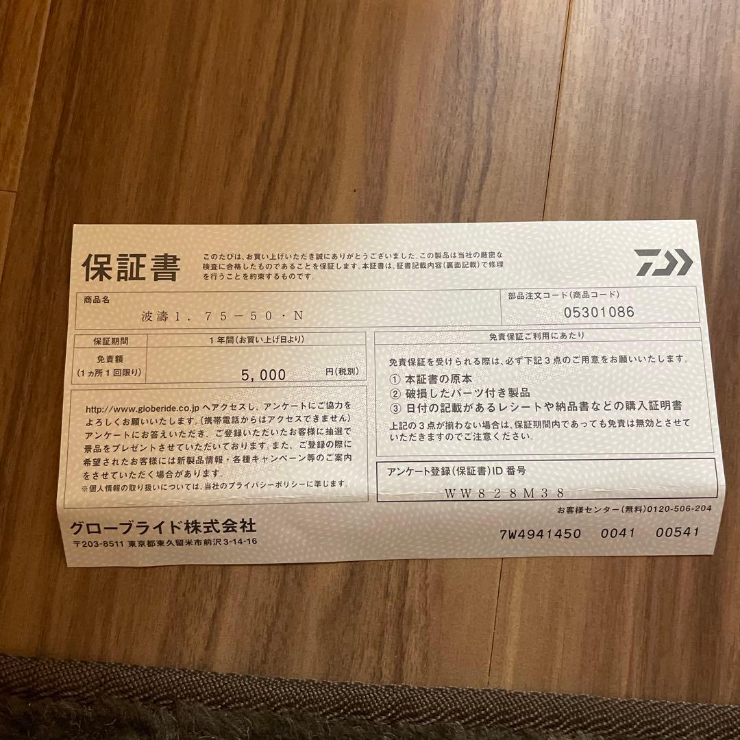 DAIWA 波濤　1.75 50