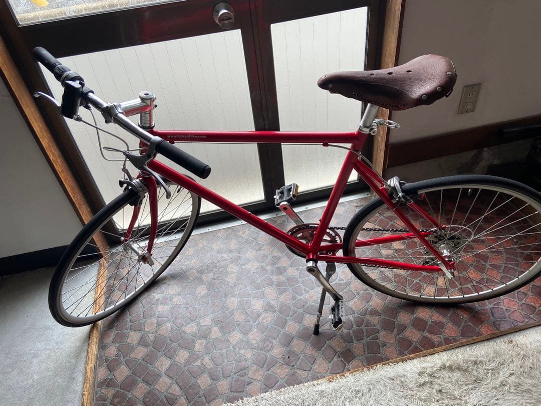 *引き渡し限定　名古屋市内* Tokyobike26 レッド BROOKSサドル