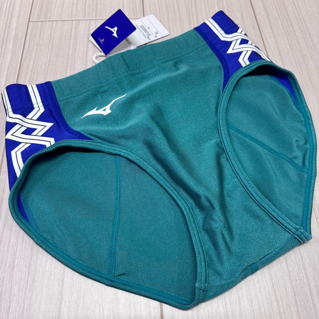 ミズノ　女子陸上レーシングショーツ　XLサイズ　Rグリーン×サーフブルー　新品