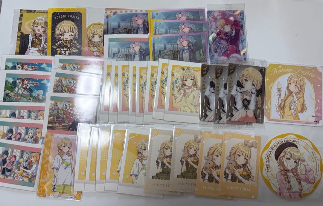 学マス 学園アイドルマスター 藤田ことね 缶バッジ 紙類 セット