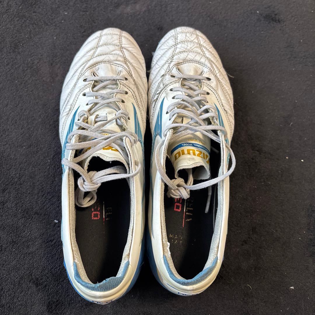 Mizuno Morelia スパイク ホワイト/ブルー