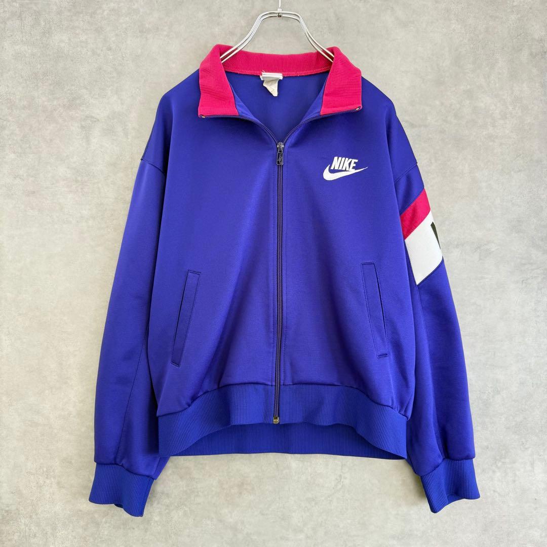 90s ヴィンテージ OLD NIKE ナイキ トラックジャケット パープル L