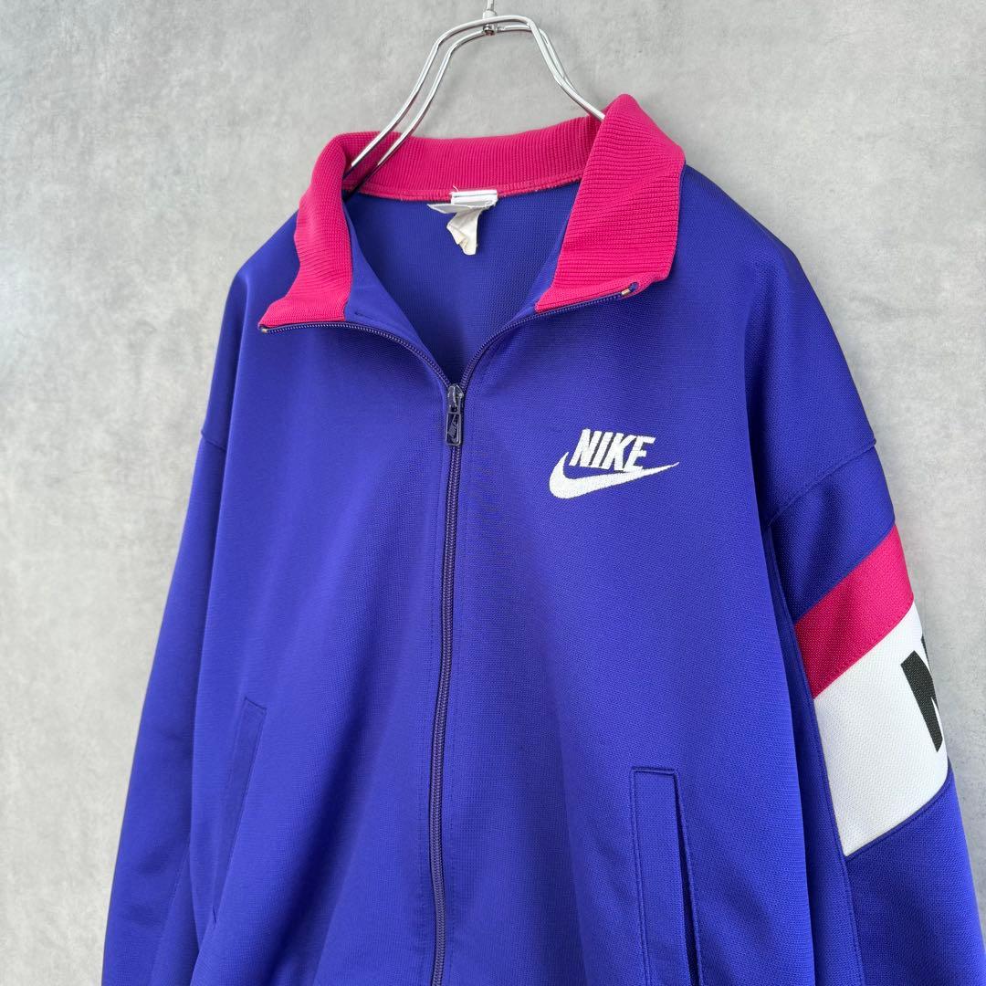 90s ヴィンテージ OLD NIKE ナイキ トラックジャケット パープル L