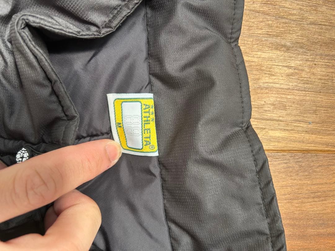 ATHLETA ダウンジャケット　上下セット 黒