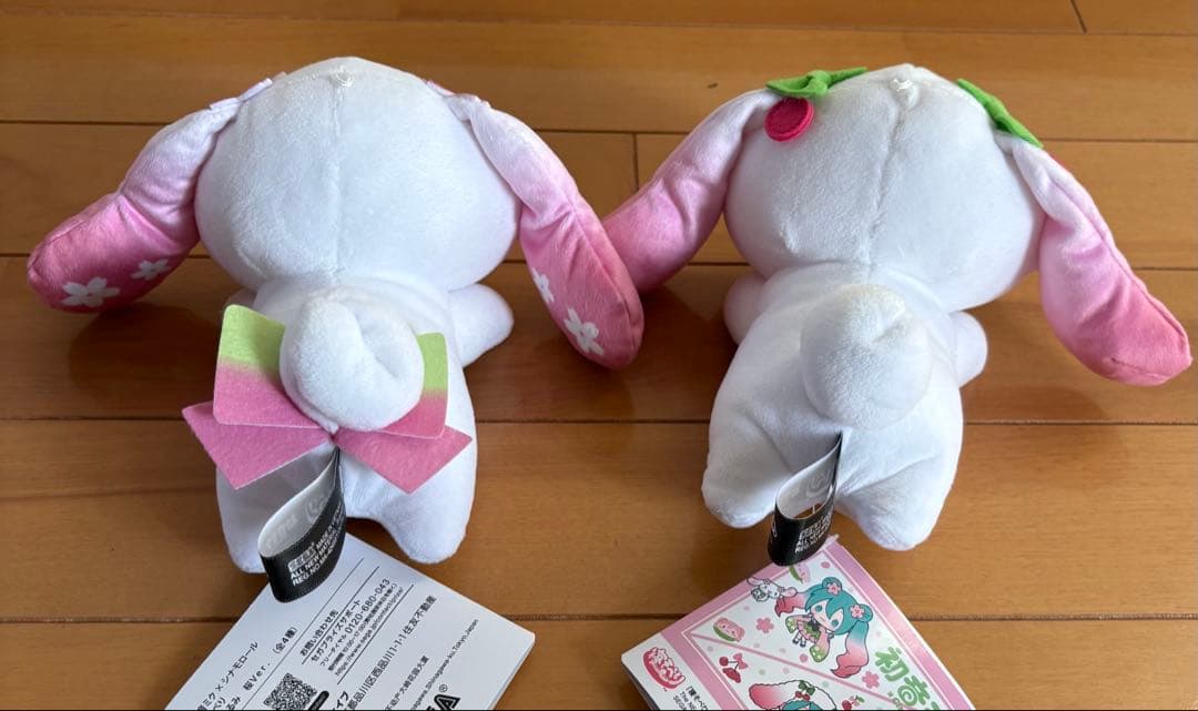 初音ミク×シナモロール　寝そべりぬいぐるみ　マスコット　桜ver. 6個セット