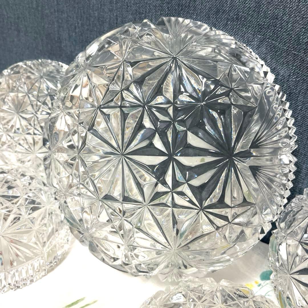 HOYA クリスタルガラス 食器セット鉢　大1 中4 ★5セット　新品未使用☆