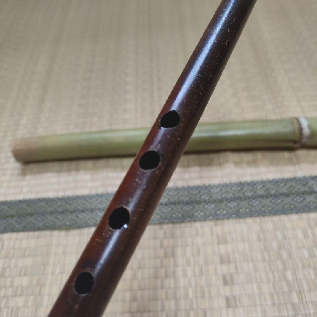 燻竹製 篠笛 唄物七本調子