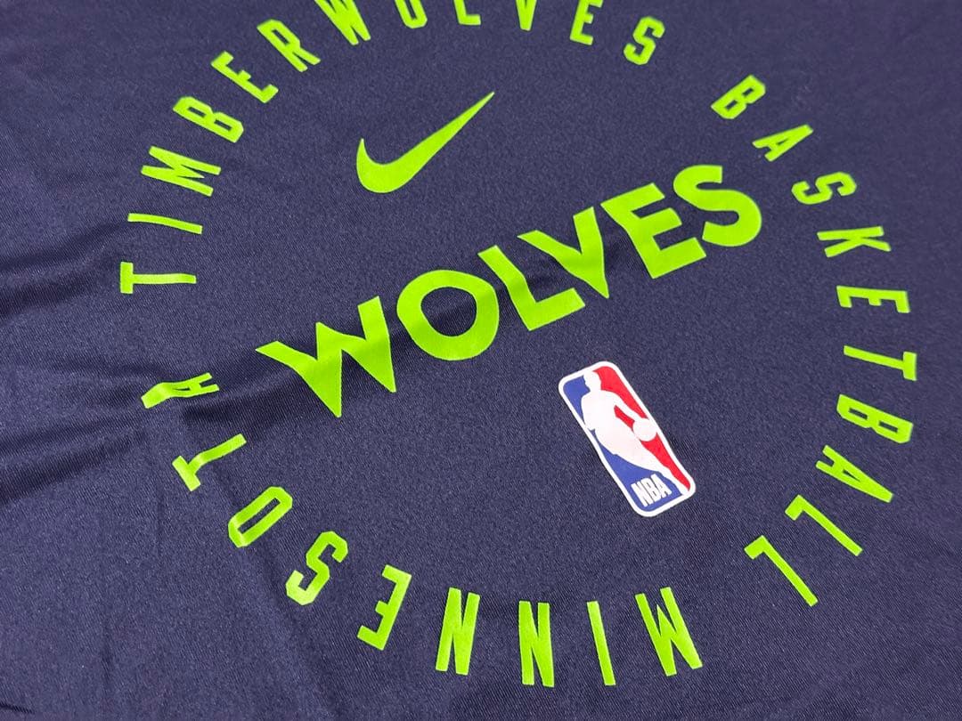 ナイキウルブズ NBA25シーズン選手支給品プラクティスロングシャツMサイズ