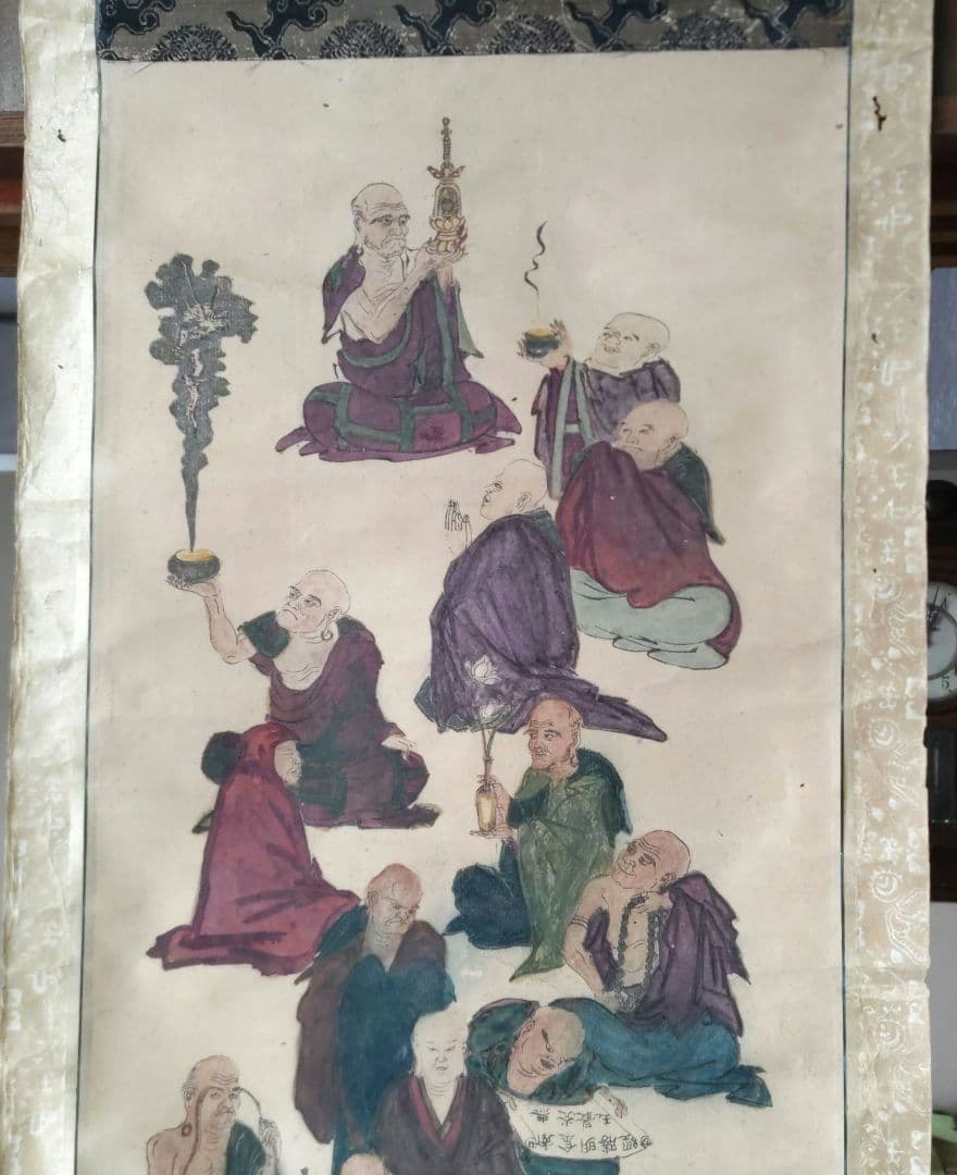 十六羅漢掛軸　Y198